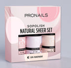 Sopolish Naturals Sheer Set - 3 pcs